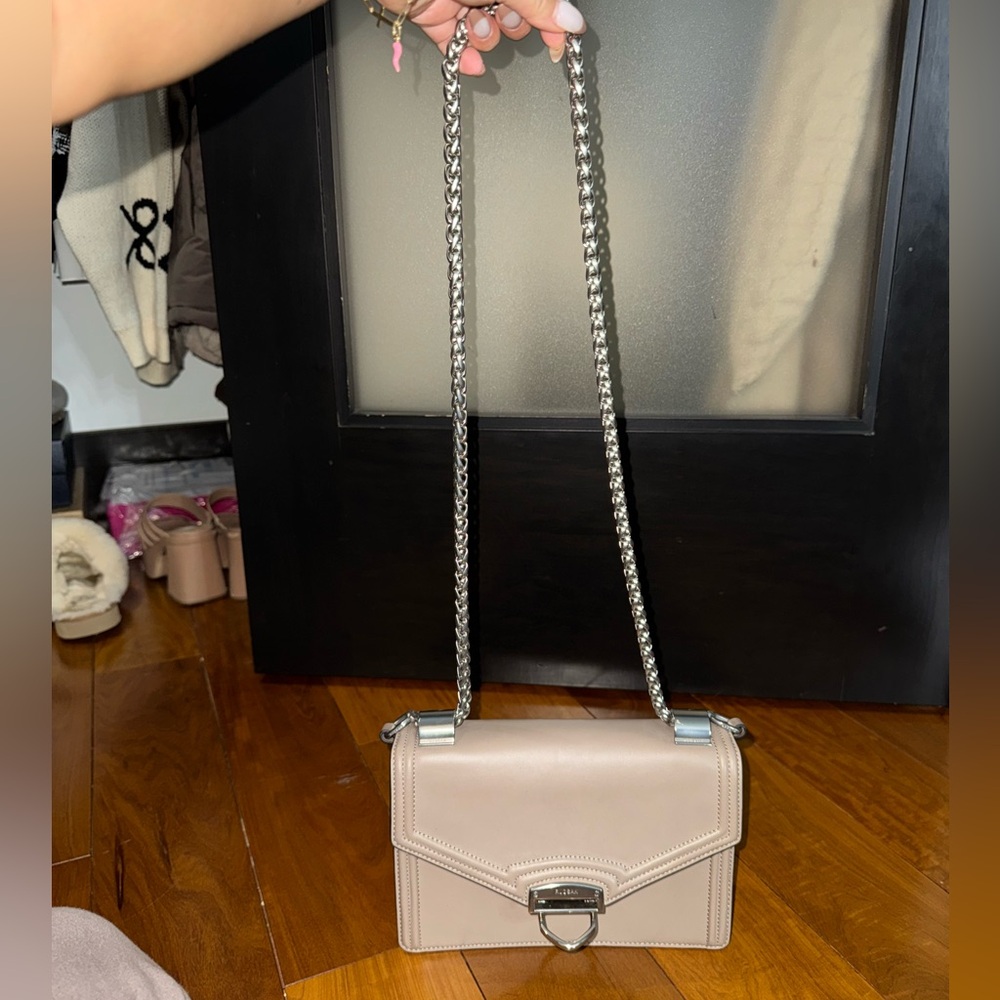 Rudsak Beige Leather Chain Bag